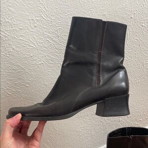 Franco Sarto Square Toe Booties